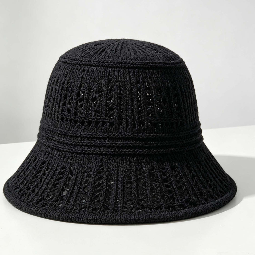 Black Crochet Bucket