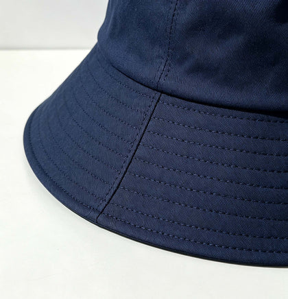 Navy Wide Brim Bucket Hat, Korean Versatile Sun Hat for Spring Summer