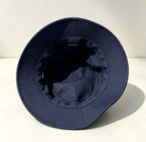 Navy Wide Brim Bucket Hat, Korean Versatile Sun Hat for Spring Summer