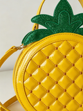 Hot Sale Women Pineapple Shaped Handbag, Teen Crossbody Shoulder Bag for Daily Travel